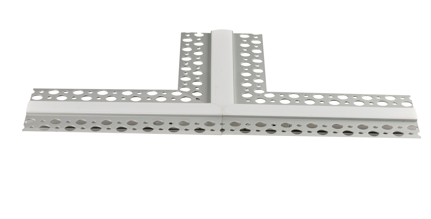 1/2" T Corner Trimless Channel