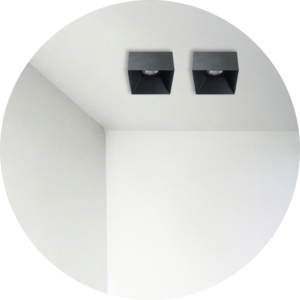 3 Inch Black Square 2" Drop Trim