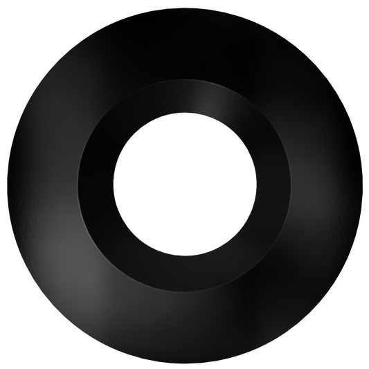 4 Inch Black Round Trim