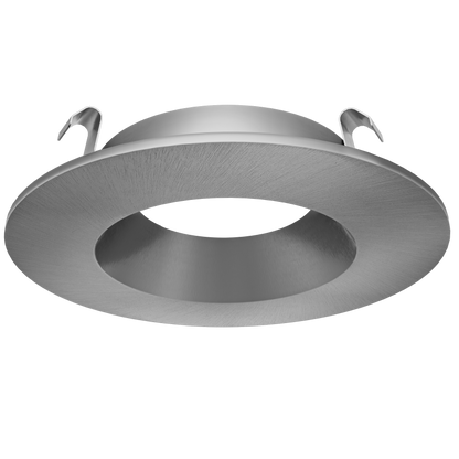 4 Inch Brushed Nickel Round Trim