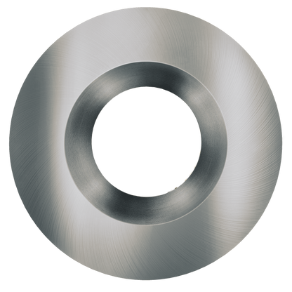 4 Inch Brushed Nickel Round Trim