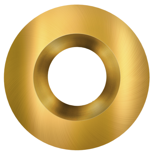 4 Inch Brushed Brass Round Trim