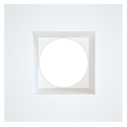 4 Inch White Square Trim