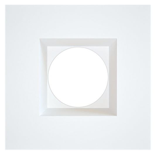 4 Inch White Square Trim