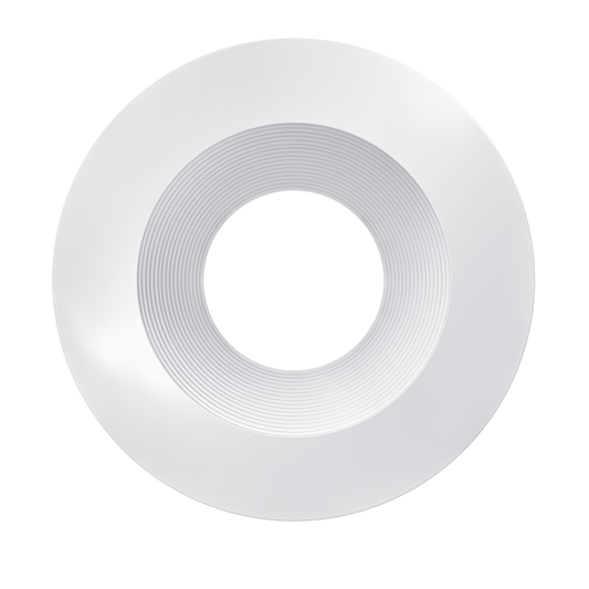 2 Inch White Baffle Round Trim