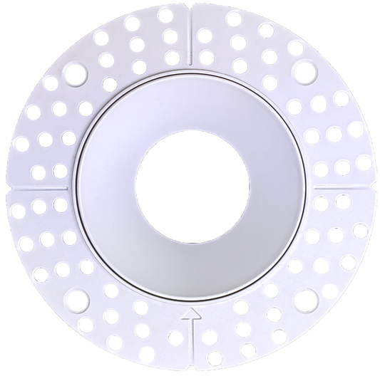 3 Inch White Round Trimless Kit