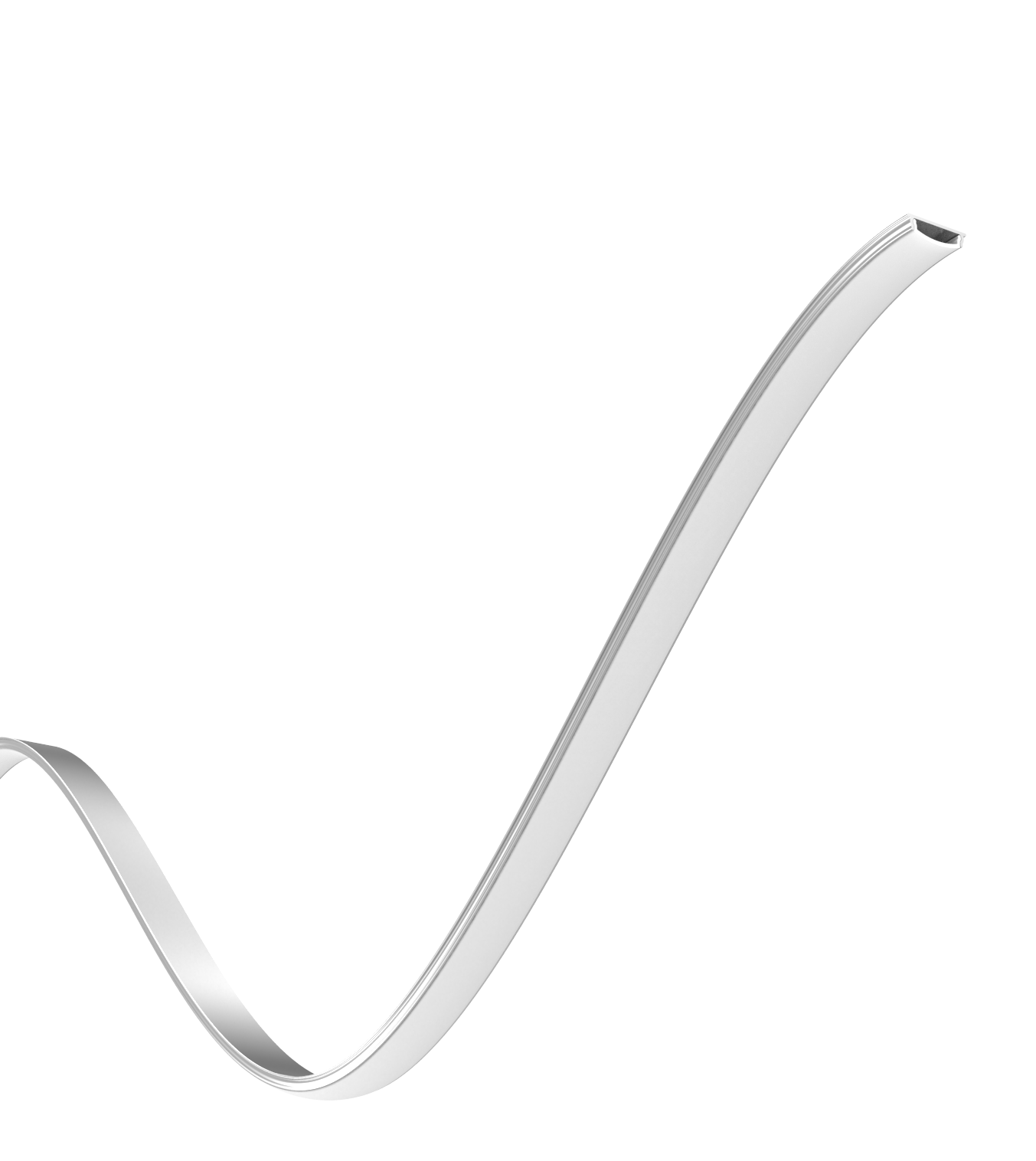1/2" Aluminum Surface Mount Flexible Channel