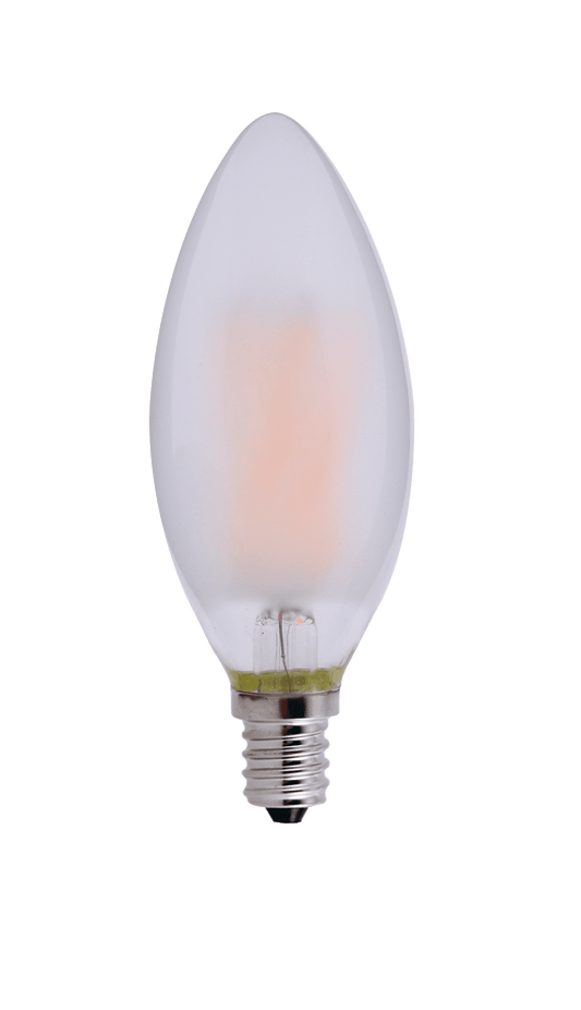 5W Candelabra Frosted Torpedo Bulb 2700k