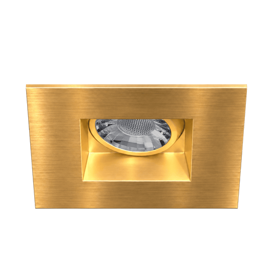 3” Square Regress Gimbal (Brushed Brass)