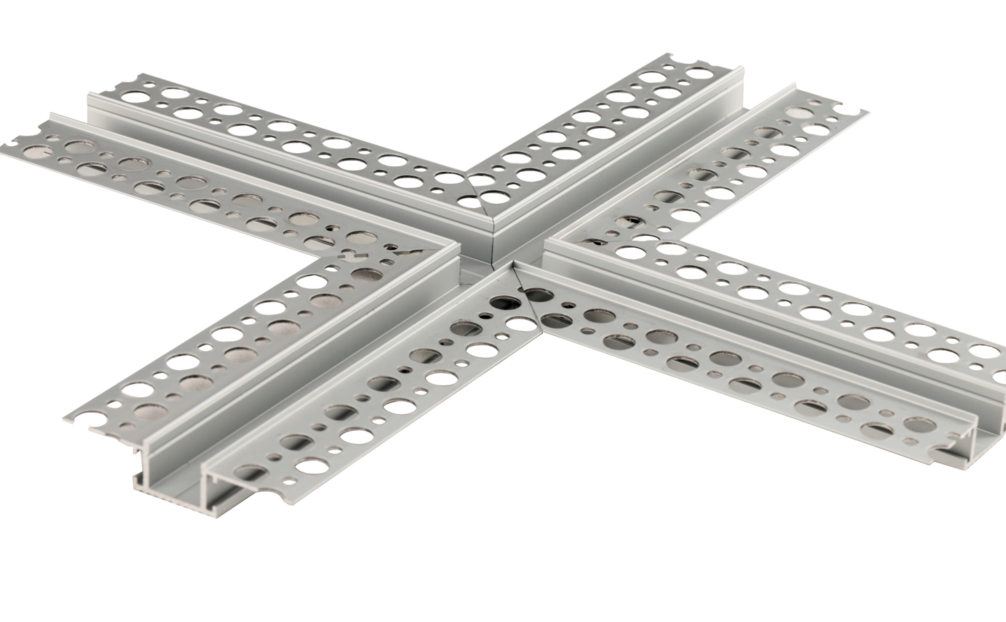 1/2" X Corner Trimless Channel