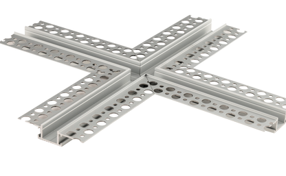1/2" X Corner Trimless Channel