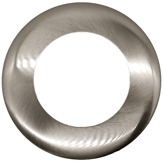 4" Round Slim Brushed Nickel Cover