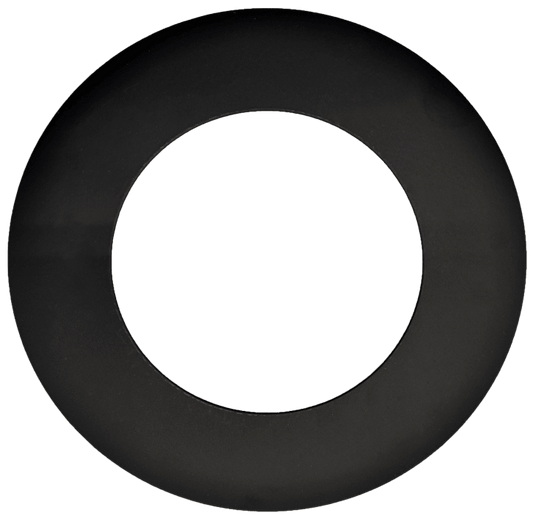 4" Round Slim Black Cover