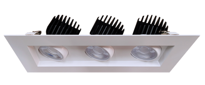 4” Triple Head Regress Multiple Gimbal White