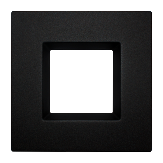 4" Square Retro Black Cover