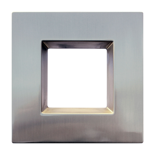 4" Square Retro Brushed Nickel Cover