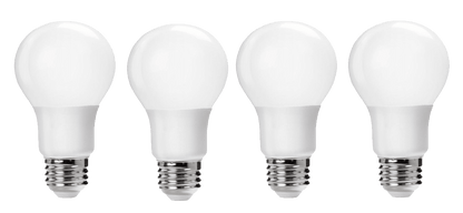 A19 9W Led Bulb (4 Pack) 3000k