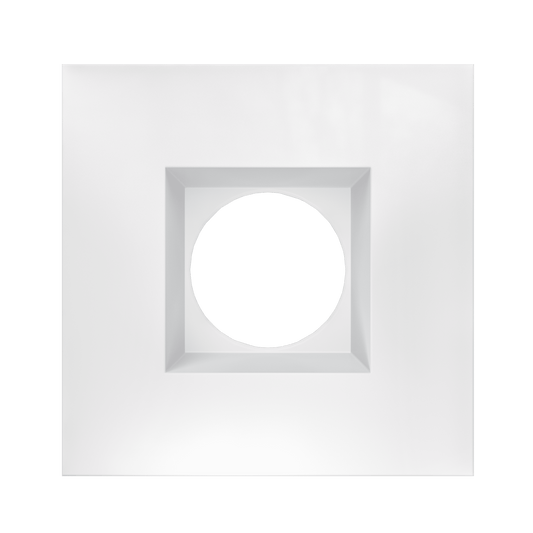 2 Inch White Square Trim