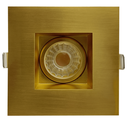3” Square Regress Gimbal (Brushed Brass)
