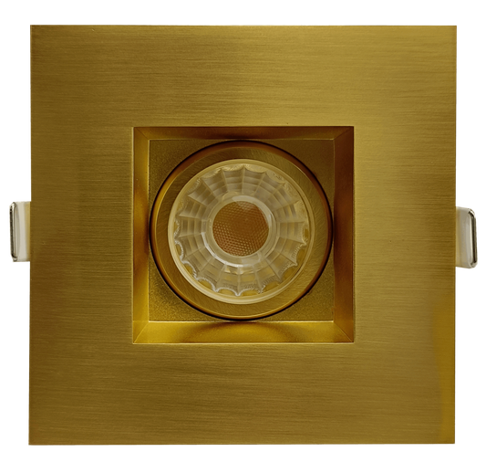 3” Square Regress Gimbal (Brushed Brass)