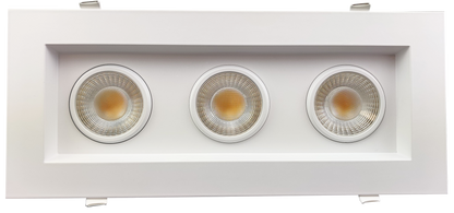 3.5” Triple Head Regress Multiple Gimbal White