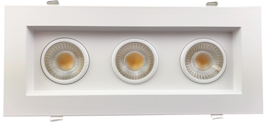 3.5” Triple Head Regress Multiple Gimbal White