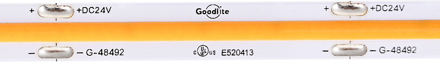 5.5W 24V COB Tape Light 100ft 3500k