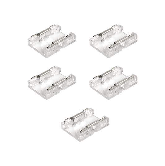 Clear 180° Direct Connector 5PK