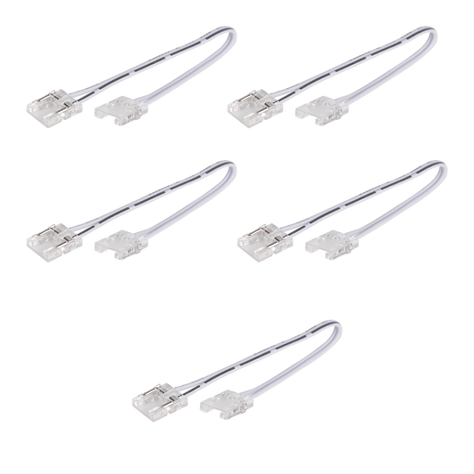 Clear Connector with 6" Wire 5PK