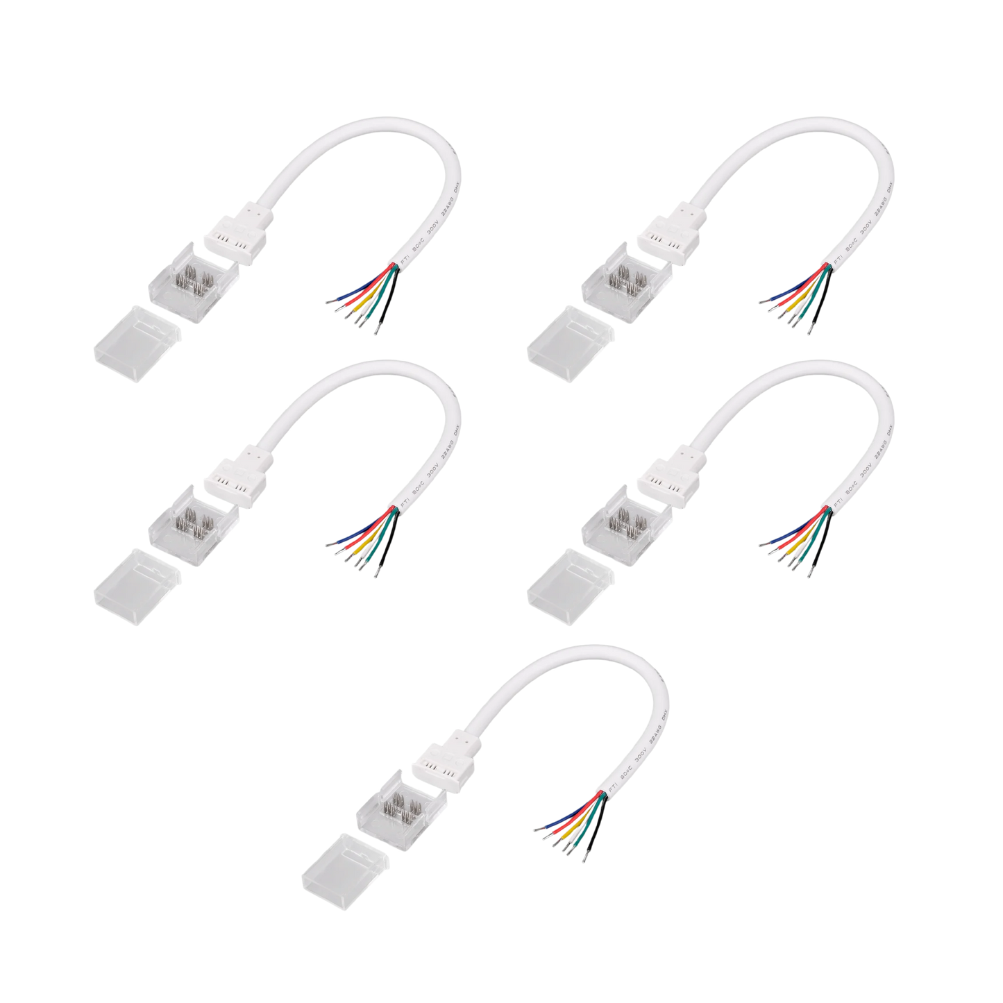 IP68 RGBWW Clear Power Starter 5PK
