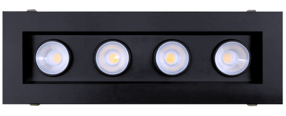 4” Four Head Regress Multiple Gimbal Black