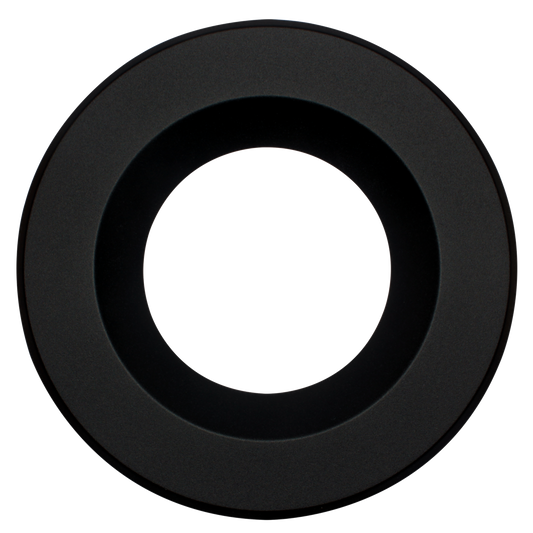6" Round Retro Black Cover