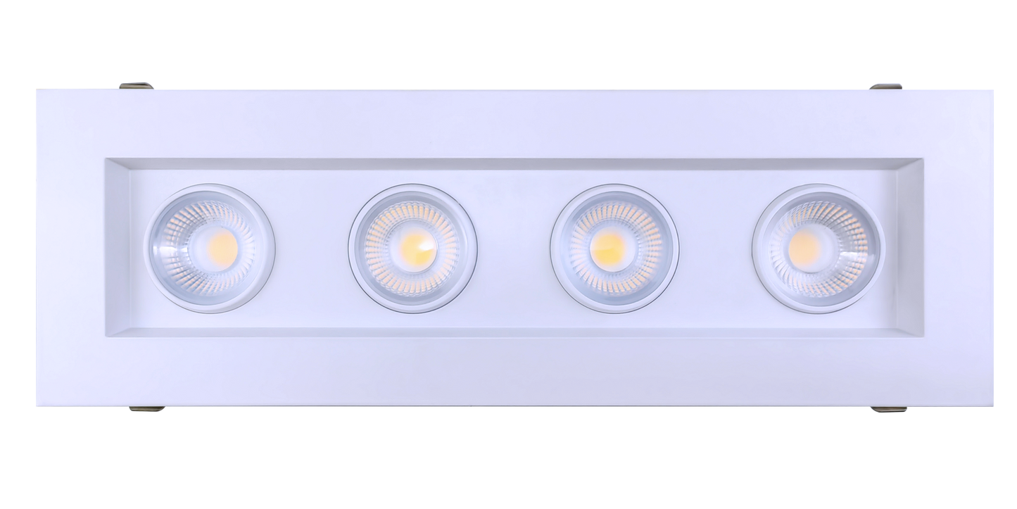4” Four Head Regress Multiple Gimbal White