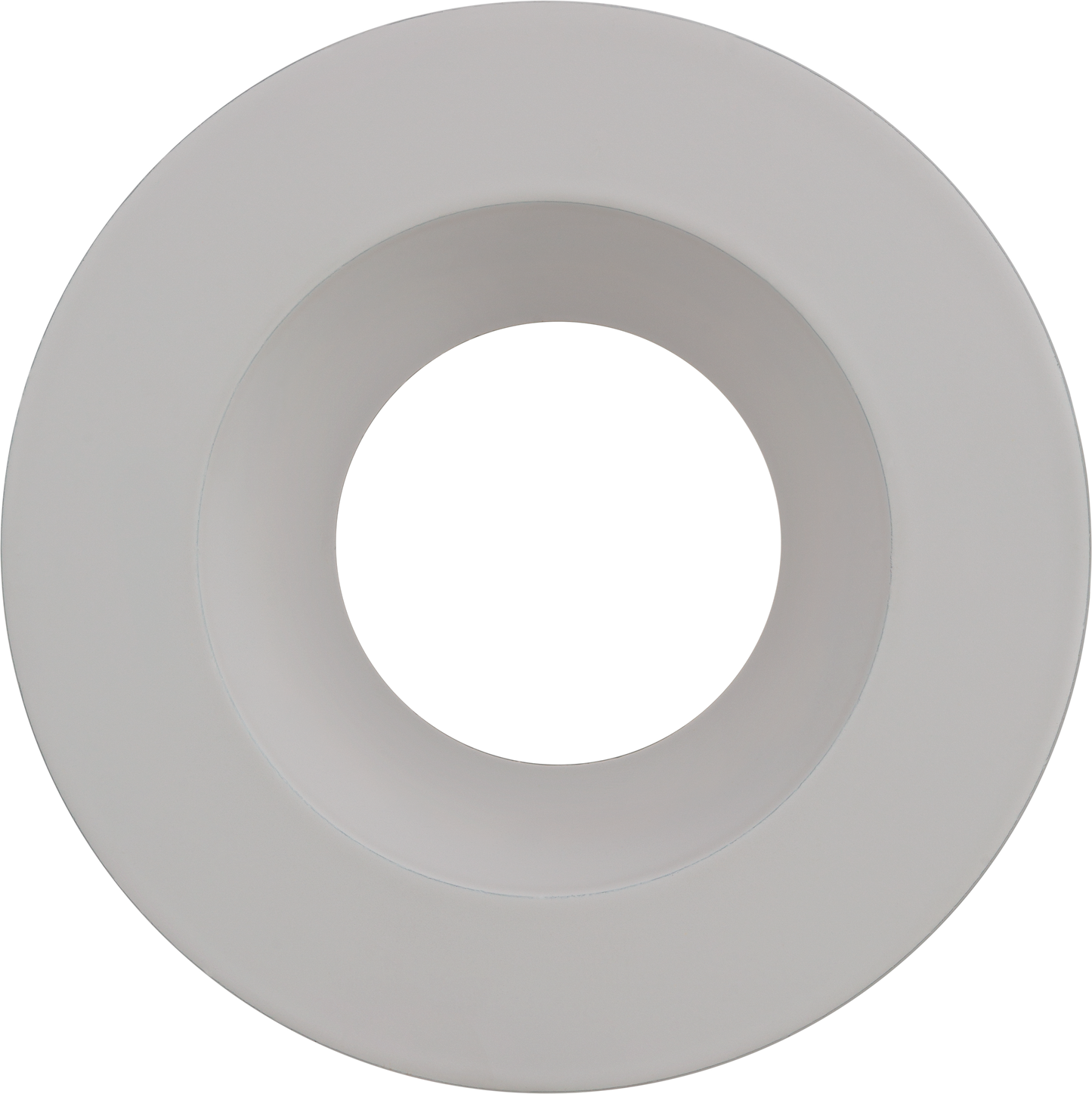 3 Inch White Round Trim