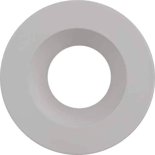 3 Inch White Round Trim
