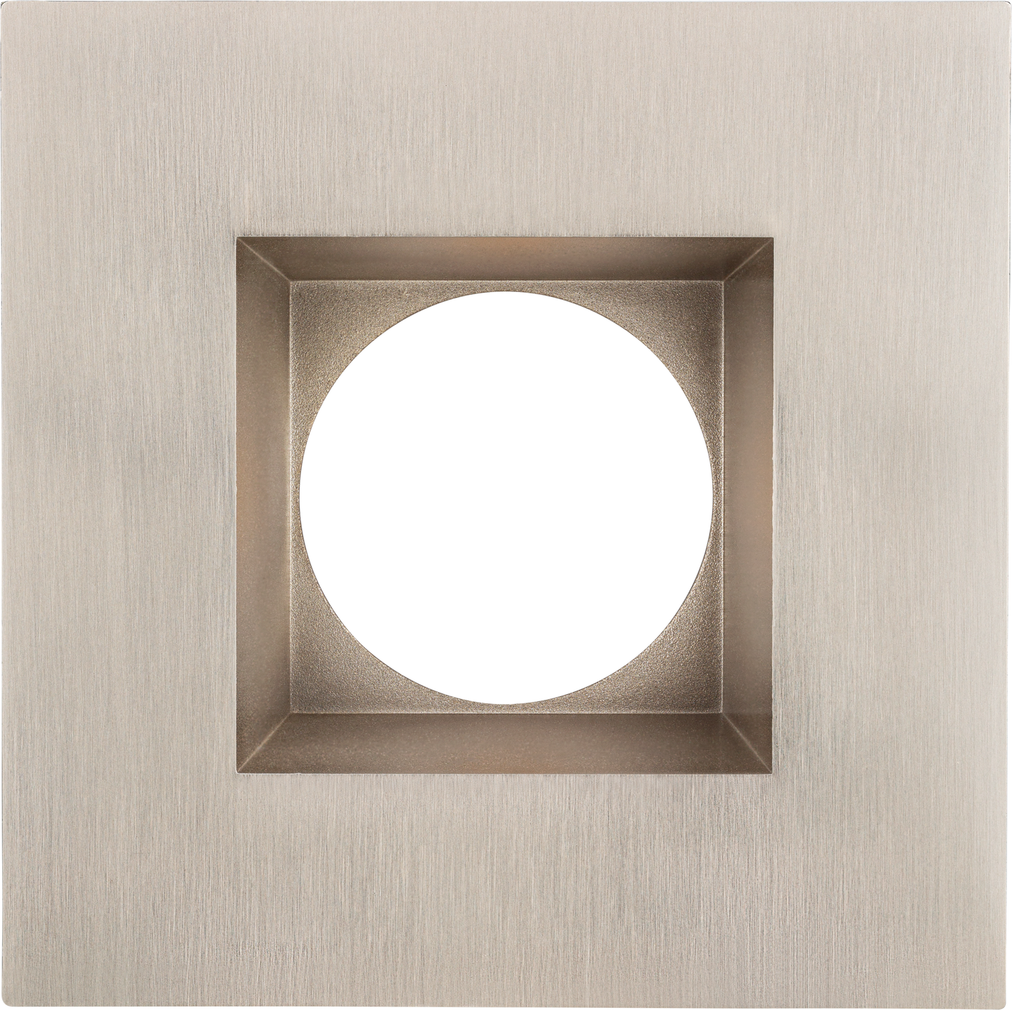 3 Inch Brushed Nickel Square Trim