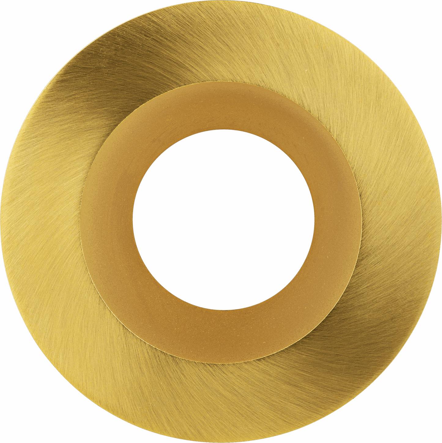 3 Inch Brushed Brass Round Trim
