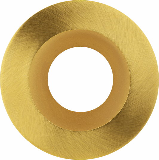3 Inch Brushed Brass Round Trim