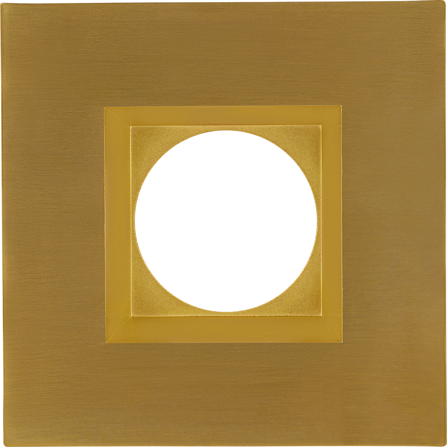3 Inch Brushed Brass Square Trim