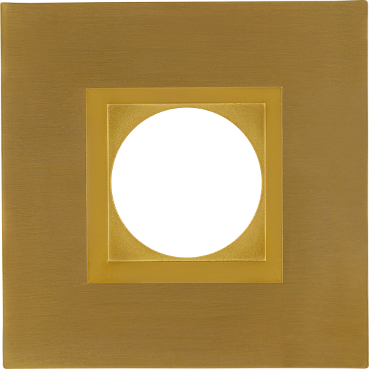 3 Inch Brushed Brass Square Trim