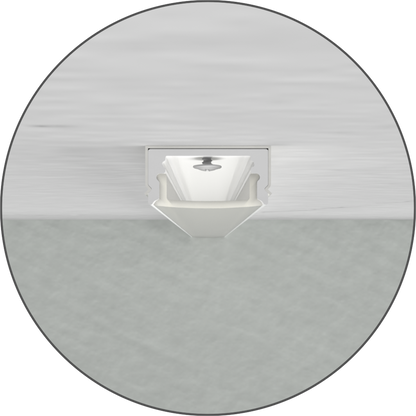 1/2" Aluminum Surface Mount Channel Silver
