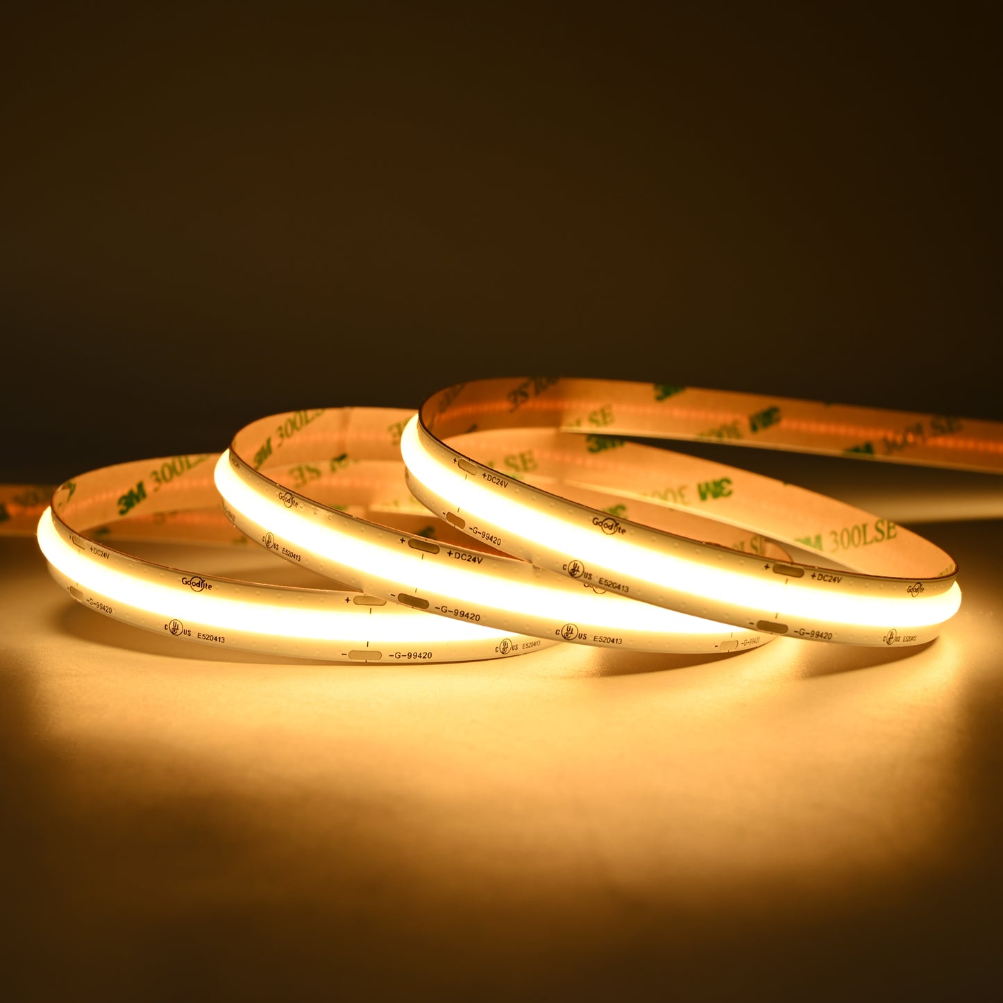 3W 24V COB Tape Light 2700k