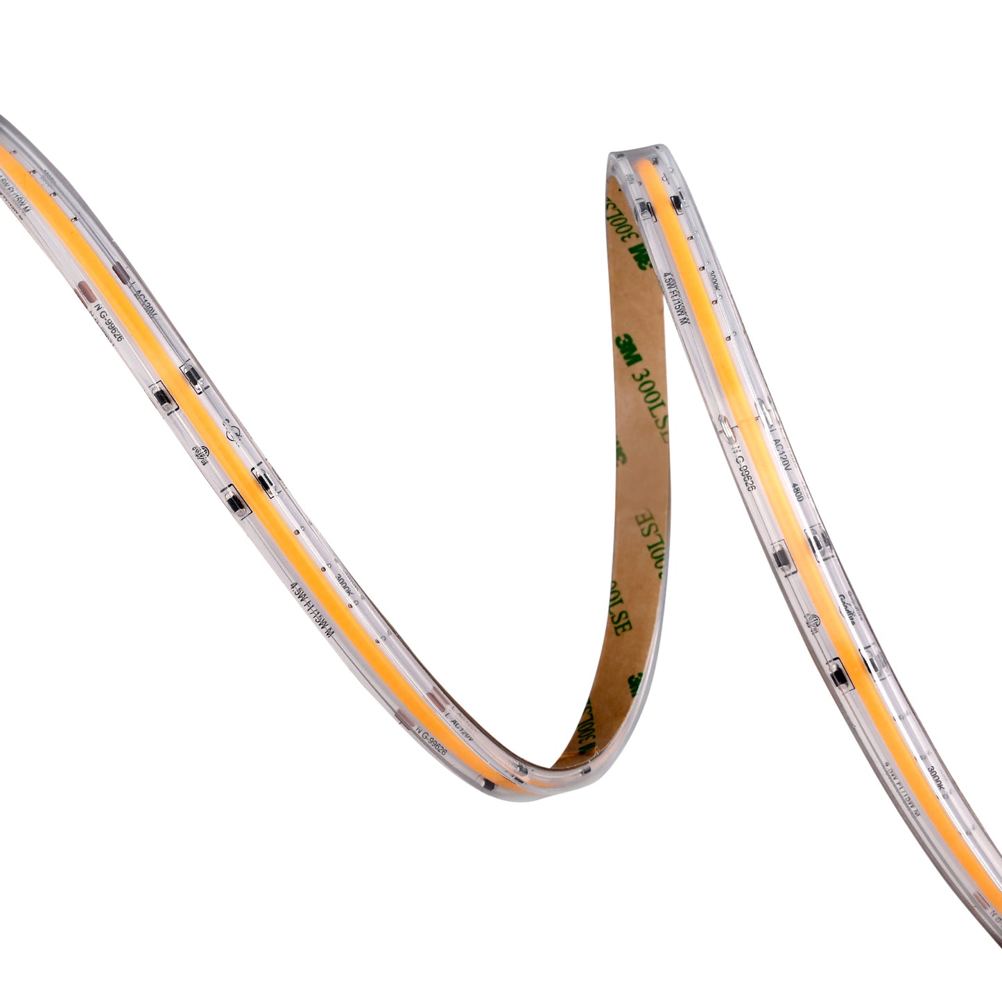 4.5W 120V Wet Rated COB Tape Light 100ft 3000K