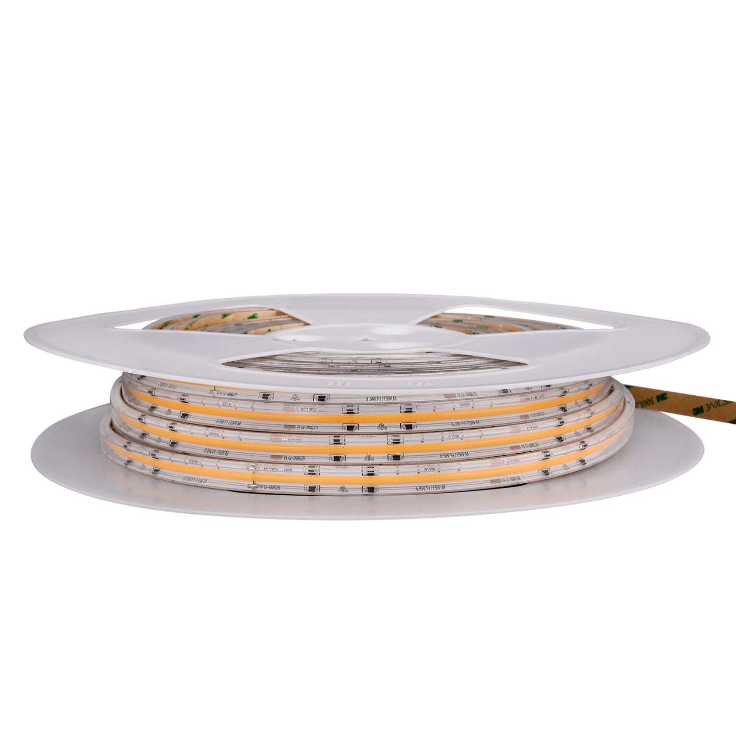 4.5W 120V Wet Rated COB Tape Light 100ft 3000K
