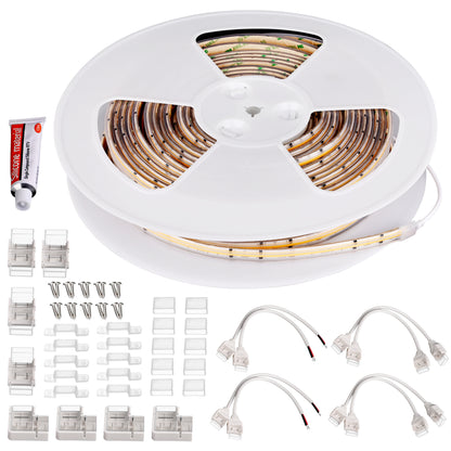4.5W 120V Wet Rated COB Tape Light 100ft 3500K