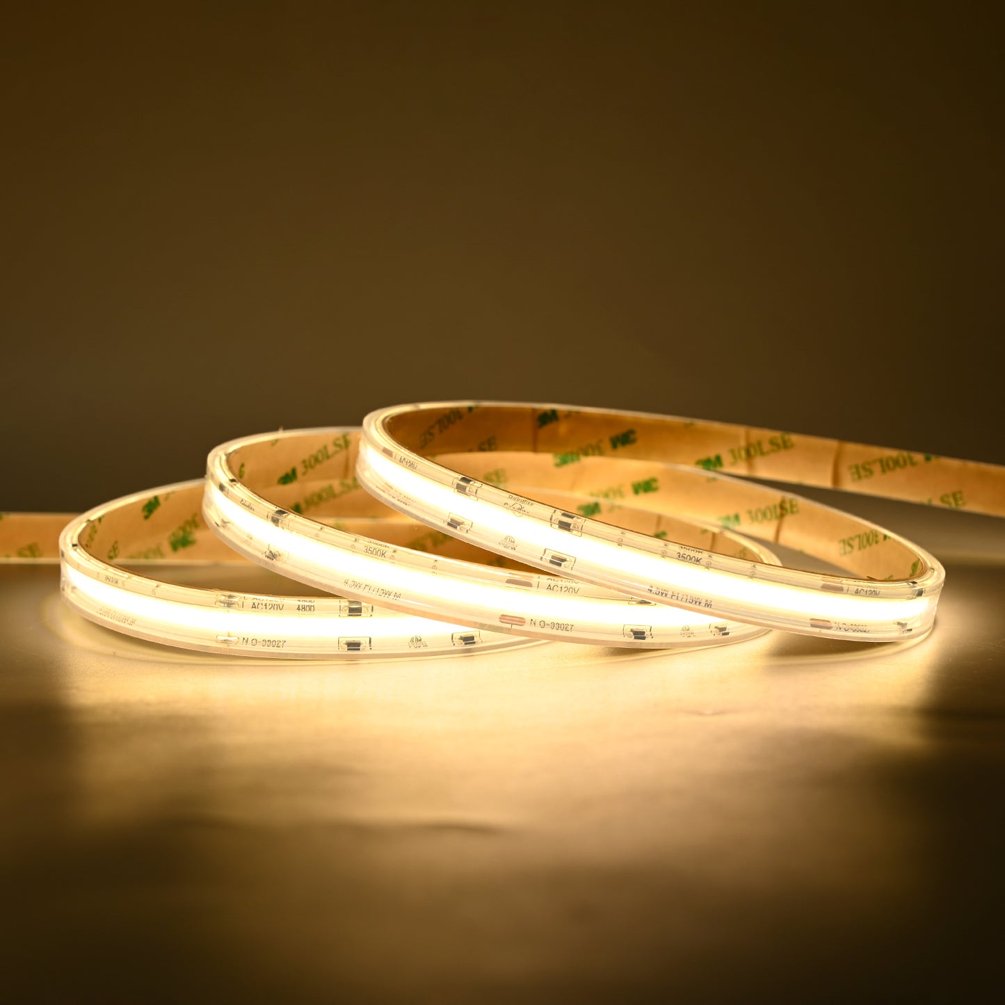 4.5W 120V Wet Rated COB Tape Light 100ft 3500K