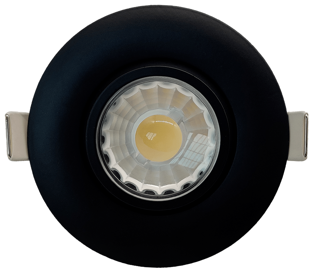 3" Round Flushed Gimbal (Black)