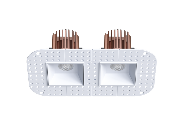 3" Square Trimless multi aperture Architectural Downlight