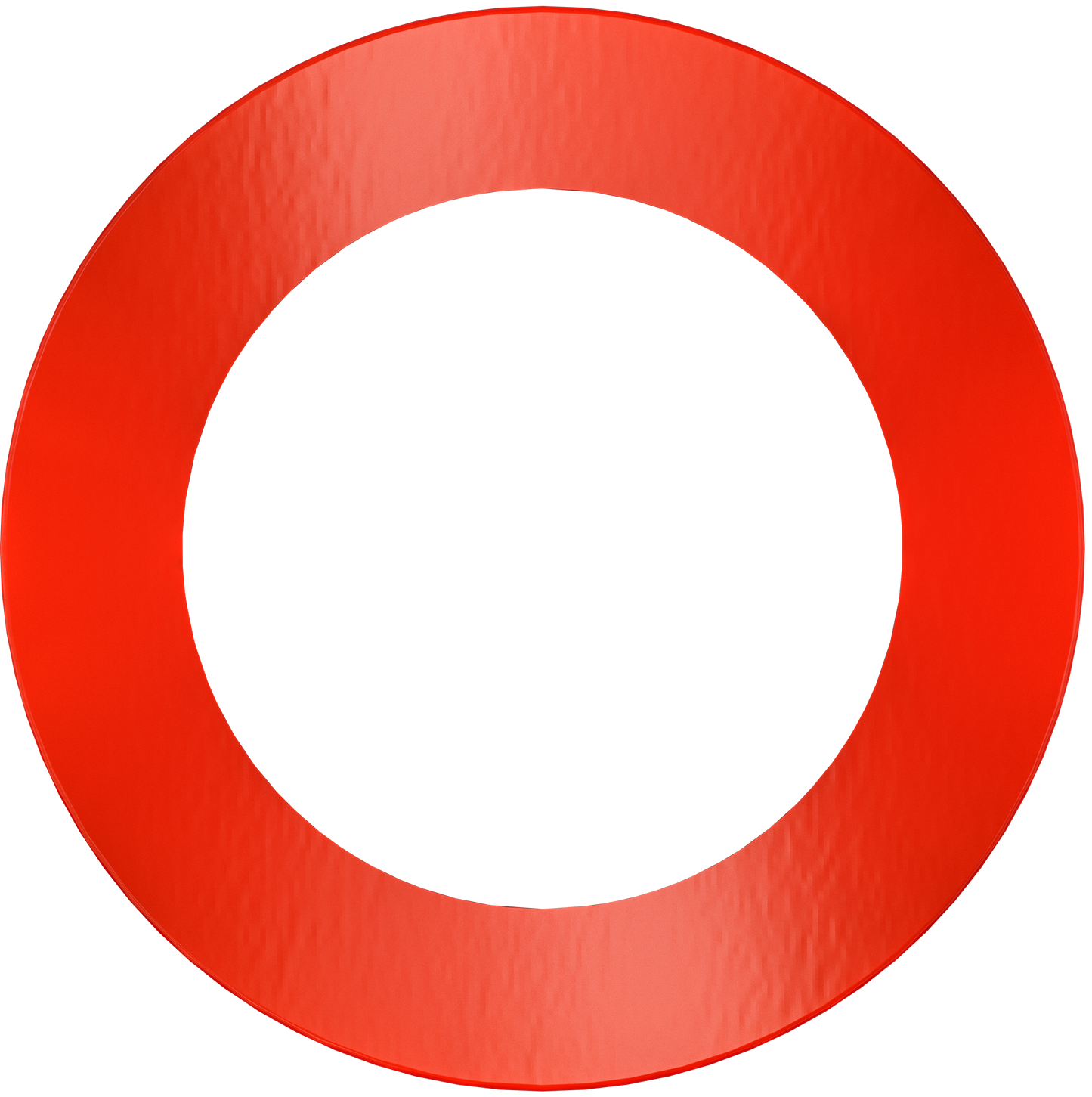 5" Round Slim Red Cover