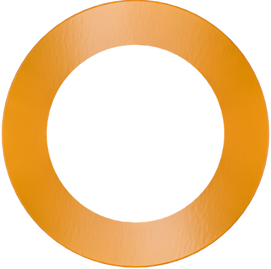 5" Round Slim Orange Cover